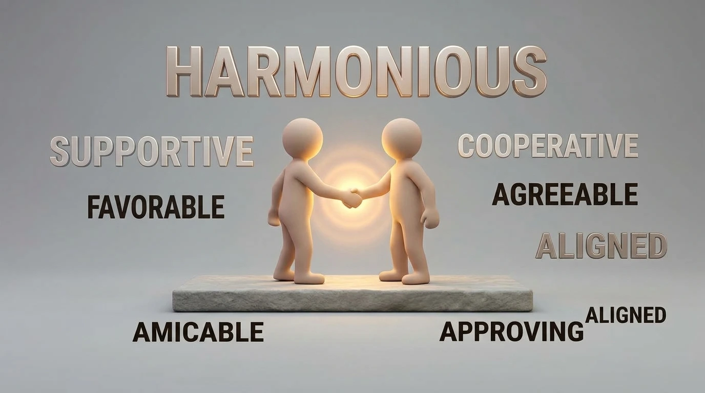 Opposed and supportive concepts shown as contrasting positions with useful antonyms