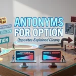 Visual comparison of an option, obligation, requirement, and limited choice